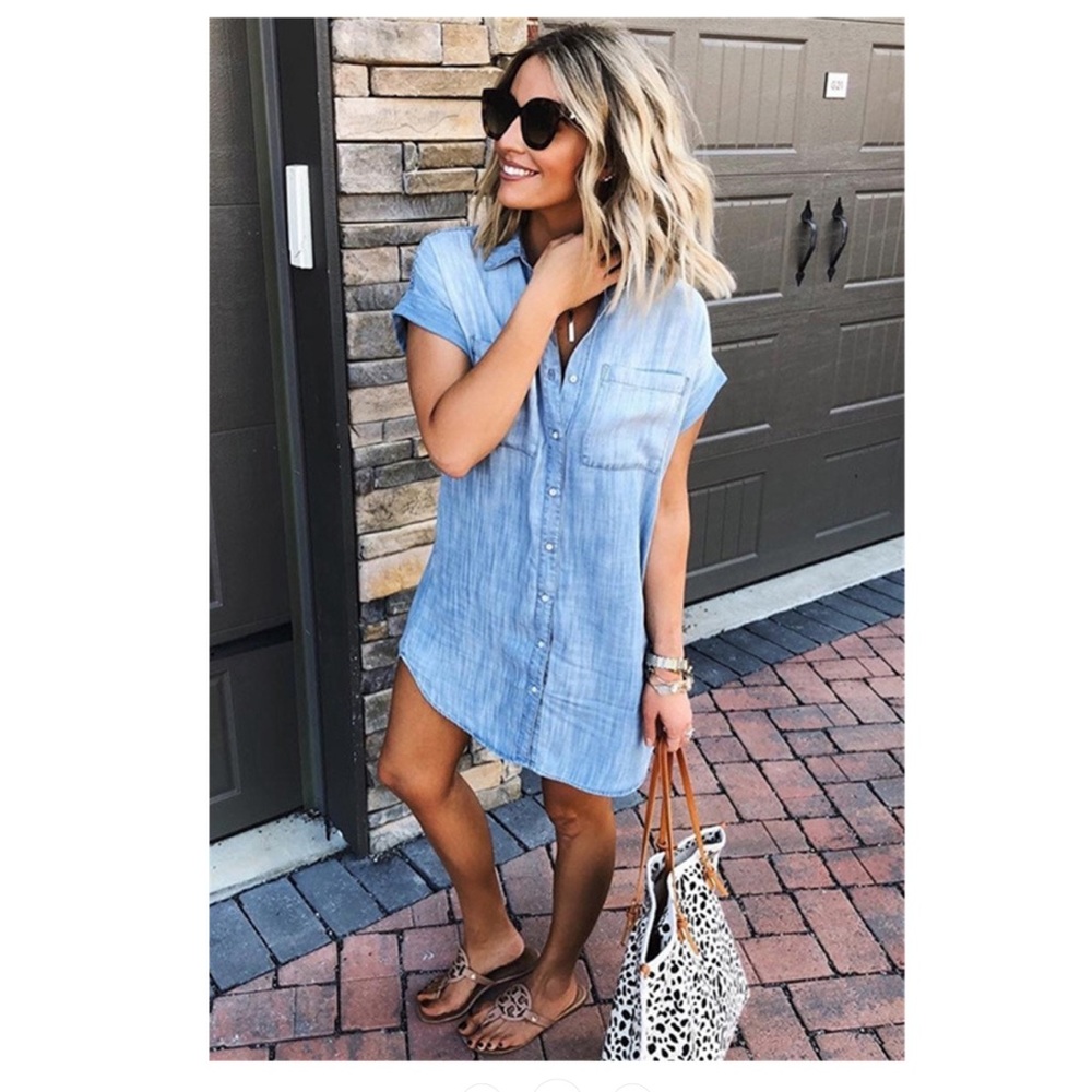 NWOT Denim Shirt Dress